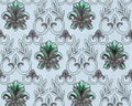 Vintage wallpaper, Ornamental Texture, Decoration