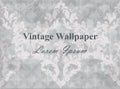 Vintage wallpaper vector. Classic ornament elegant structere retro theme decors Royalty Free Stock Photo