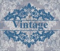 Vintage wallpaper Vector. Royal ornament. Elegant pattern texture. Old stained effects Royalty Free Stock Photo