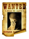 Vintage wanted poster Royalty Free Stock Photo