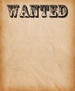 Vintage Wanted Poster Background Royalty Free Stock Photo