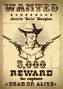 Vintage Wanted Poster Royalty Free Stock Photo