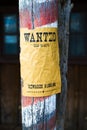 Wanted far west Royalty Free Stock Photo