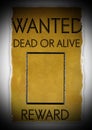 Vintage wanted poster template