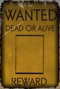 Vintage wanted poster template