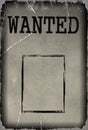 Vintage wanted poster template