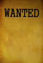 Vintage wanted poster template