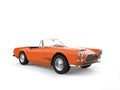 Vintage warm orange convertible cabriolet muscle car - beauty shot