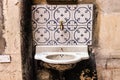 Vintage Washbasin Architecture Decorate Hand