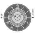 Vintage watch dial on grey background with arrows. Royalty Free Stock Photo