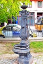 Vintage water hand pump in Chernivtsi