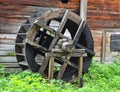 Vintage water mill wheel