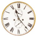 Vintage weathered ancient clock Royalty Free Stock Photo