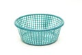 Vintage weave wicker basket isolated on white background Royalty Free Stock Photo