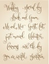 Vintage wedding calligraphy