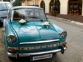 Vintage Wedding Car Royalty Free Stock Photo