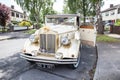 Vintage wedding car Royalty Free Stock Photo