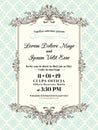 Vintage Wedding invitation border and frame