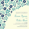 Vintage wedding invitation card Royalty Free Stock Photo