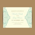 Vintage wedding invitation card Royalty Free Stock Photo