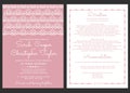 Vintage Wedding Invitation Card Invitation with ornaments