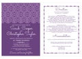 Vintage Wedding Invitation Card Invitation with ornaments