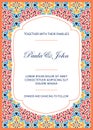 Vintage Wedding Invitation template. Save the date card. Trendy Royalty Free Stock Photo