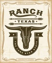 Vintage Western Ranch Label Graphics Royalty Free Stock Photo