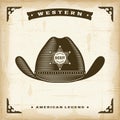 Vintage Western Sheriff Hat Royalty Free Stock Photo
