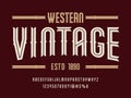 Vintage font