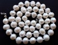 Vintage white beads, natural pearl necklace. Vintage pearl necklace.