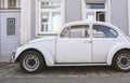 Vintage white car