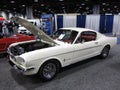 Vintage White Ford Mustang