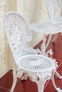 Vintage white iron furniture