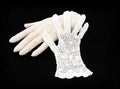 Vintage white lace gloves. Royalty Free Stock Photo