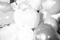 Vintage white light Bunch of colorfull balloons attached together Royalty Free Stock Photo