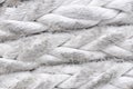 Vintage white mooring rope close up as background. Royalty Free Stock Photo