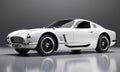 Vintage White Sports Car Royalty Free Stock Photo