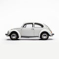 Vintage White Vw Beetle A Nostalgic Ride With Timeless Charm Royalty Free Stock Photo