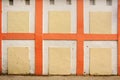 Vintage White Wall With Checkered Painted Pattern Detail