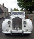 Vintage White Wedding Car