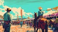 Vintage Wild West Yearly Fair