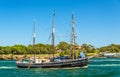 Vintage windjammer in Sydney Harbour, Australia