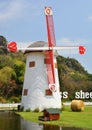 Vintage windmil in Cha Am,Thailand Royalty Free Stock Photo