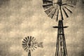 Vintage Windmill Abstract Background