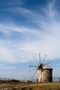 Vintage windmill in mediterranean