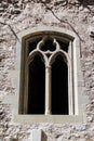 A vintage window in Chillon castle in Switzerland Royalty Free Stock Photo