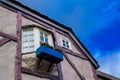 Vintage window and vintage house