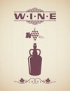 Vintage Wine Label Design Background Royalty Free Stock Photo