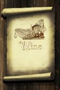 Vintage wine label Royalty Free Stock Photo